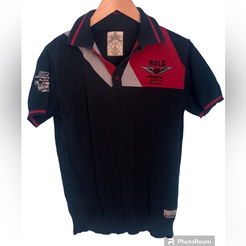 RDLC Authentic British Design Stratford E London Polo Sweater Size M